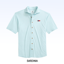 JOHNNIE-O BRECK SOLID KNIT SHORT SLEEVE BUTTON DOWN