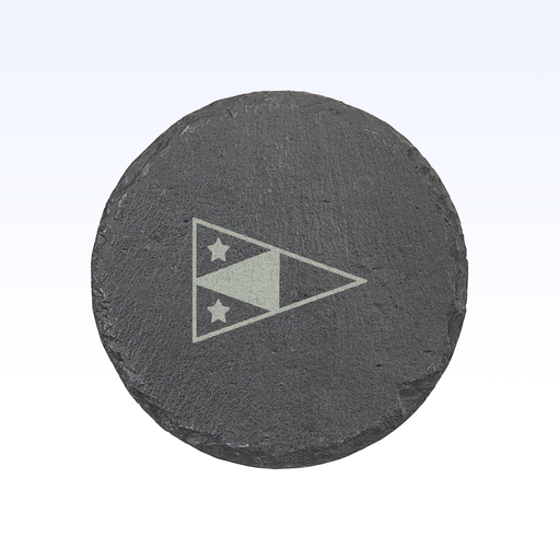 SET OF 4 SLATE COASTERS - 4"