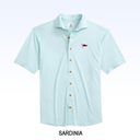 JOHNNIE-O BRECK SOLID KNIT SHORT SLEEVE BUTTON DOWN